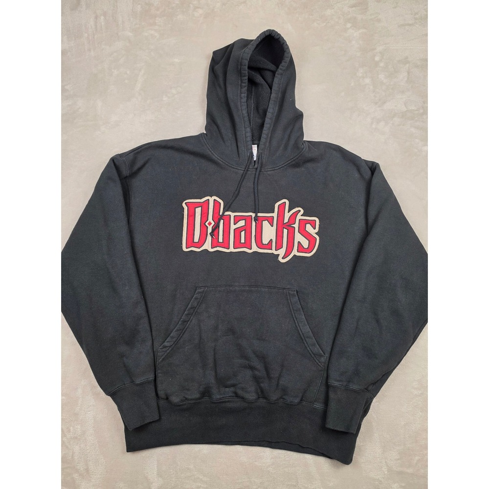 Majestic Hoodie Mens 2XL Black Arizona Diamondbacks D-Backs Sweatshirt Y2K *Read